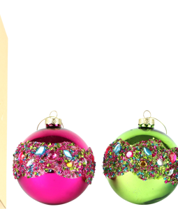 4102 XMAS BALLS HOLIDAY SPLASH S/4